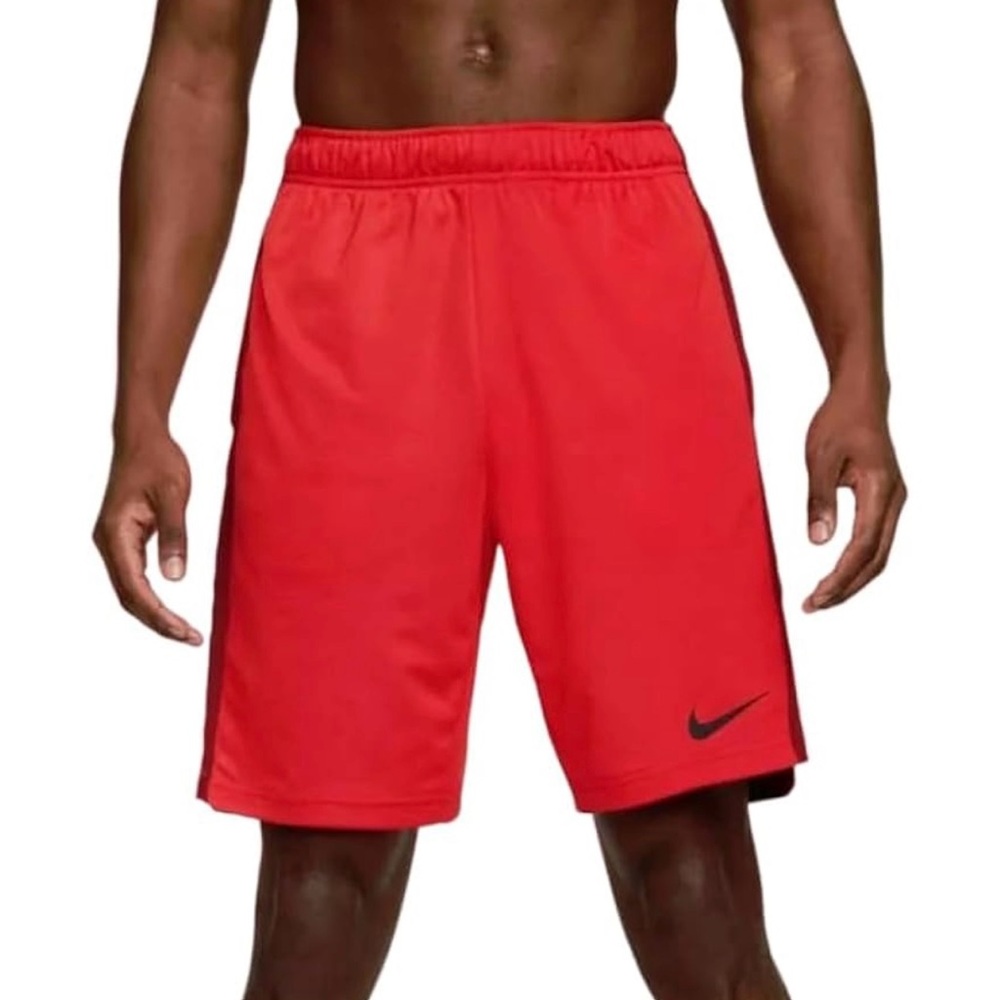 Nike Mens NWT Training Shorts 4XL Dri Fit Hybrid Knit Red Pockets Big Tall New